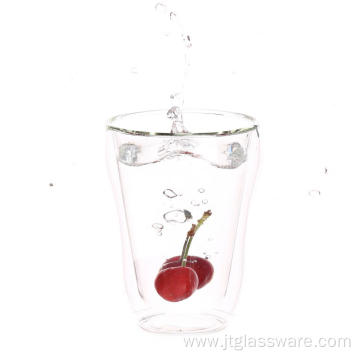 Double Wall Heat ResistAnd Glass Cup For Coffee